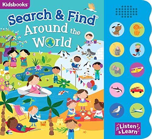 Search & Find: Around the World Sound Book-With 10 Fun-to-Press Buttons, a Perfect Fun-Filled Way to Introduce Geography to Children
