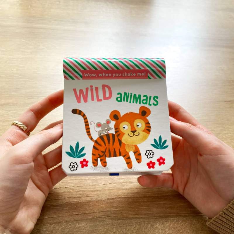 WOW, When You Shake Me! Wild Animals - Sound Books for Kids Infants Toddlers