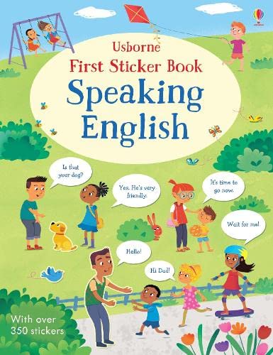 Usborne First Sticker Book Speaking English Paperback