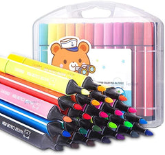 Marco Watercolor Marker Pens Super Tips Washable Markers Eco-Friendly Coloring Drawing Pen for Children Water Based Non-Toxic 12 Colors