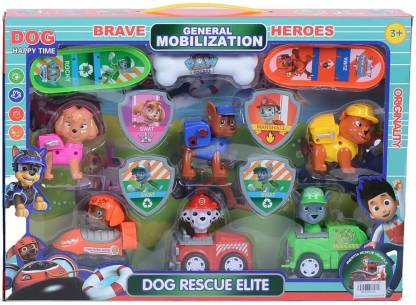 The Simplifiers 7 pcs/Set Paw Patrol Toys Dog One Key Can Deformation Toy  (Multicolor, Pack of: 13)