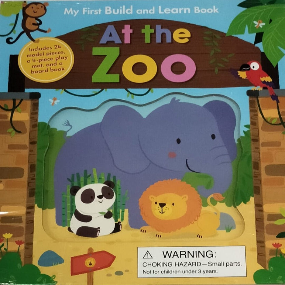 At The Zoo (My First Build and Learn Book)