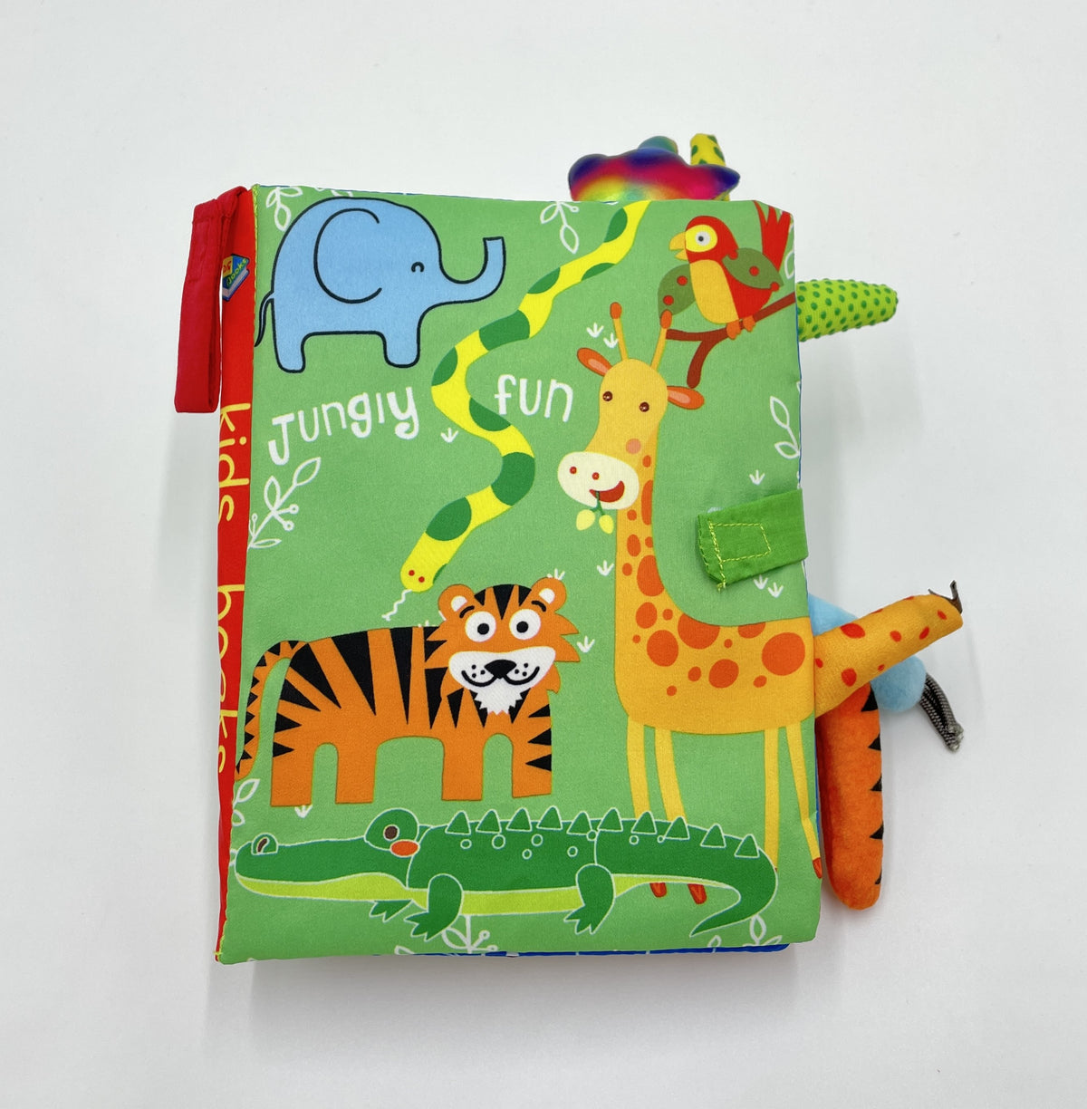 Jungly fun crinkle touch & feel cloth book I Jungle theme cloth Book for Infants and Toddlers