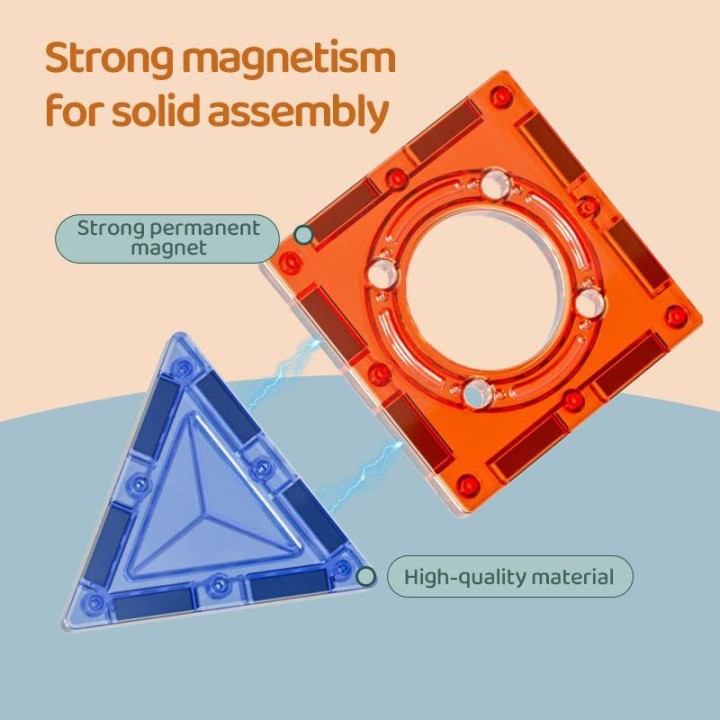 Magic Magnetic Blocks - Magnetic Marble Run set (113 pcs) I Magnetic T –  Ignited Minds