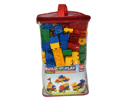 102 Pcs Build-To-Play Premium Interlocking Blocks I Block Games I Montessori Block Games
