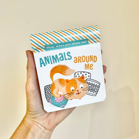 WOW, When You Shake Me! Animals Around Me - Sound Books for Kids Infants Toddlers