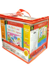 Scholastic Kindergarten Learning Set I 4 Wipe & Clean Workbooks I 1 Set of Flashcards & 4 game box