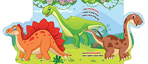 Dinosaur World - Lift The Flap Book with Bright and Colourful Pictures- Early Learning Book for Children Age 3-6 Years