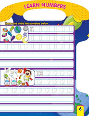 Numbers Write and Wipe Book for Age 2+ ( With Free Pen )