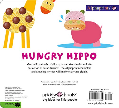 Alphaprints: Hungry Hippo and other safari animals