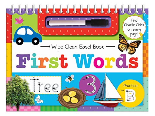 Wipe & Clean Easel Book with Pen (First Words)