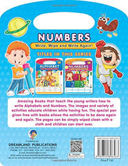 Numbers Write and Wipe Book for Age 2+ ( With Free Pen )