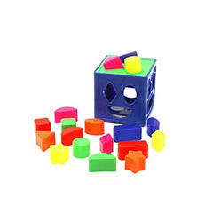 Shape Sorting Cube with 18 Shape and Different Color - Kids Activity Toys - Learning and Educational Toys with Multicolour (ISI Approved)