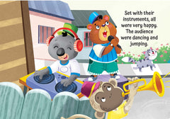 A Music Party on the Bus- A Shaped Board book with Wheels Board book