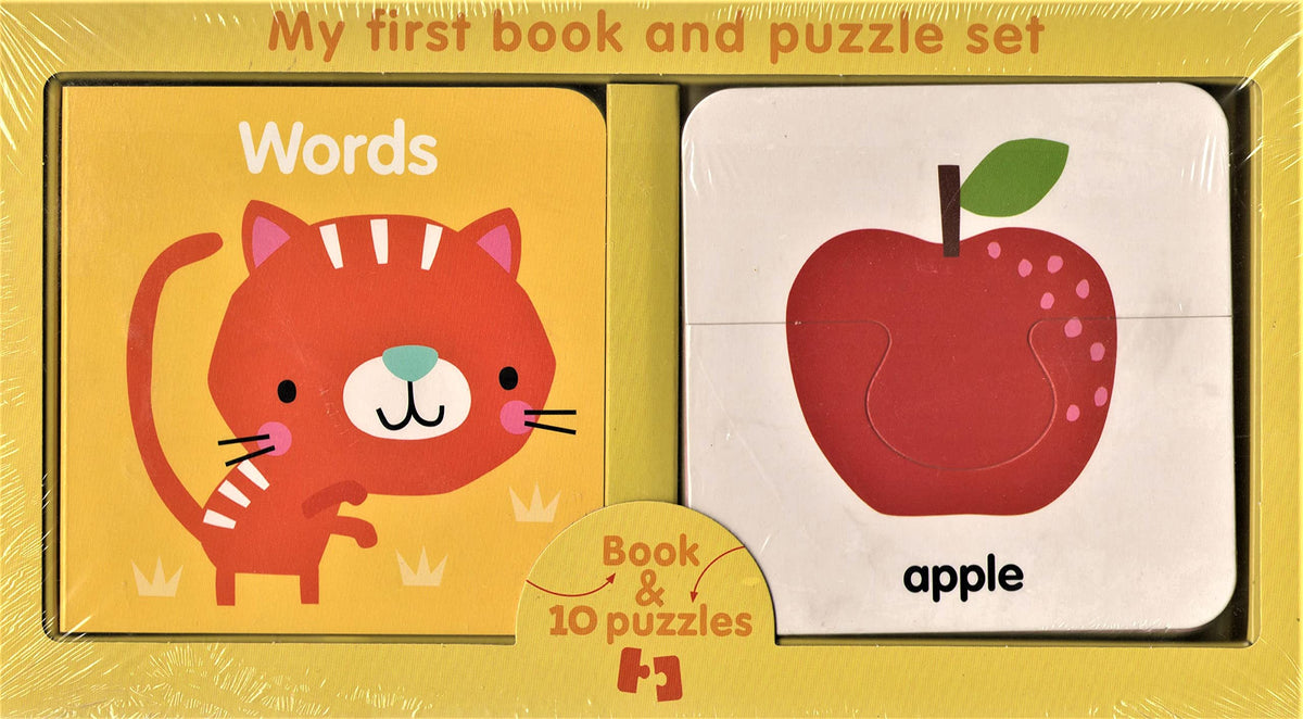 MY FIRST BOOK AND PUZZLE SET : WORDS Board book