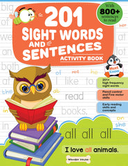 201 Sight Words And Sentence (With 800+ Sentences To Read): Activity Book For Children Paperback