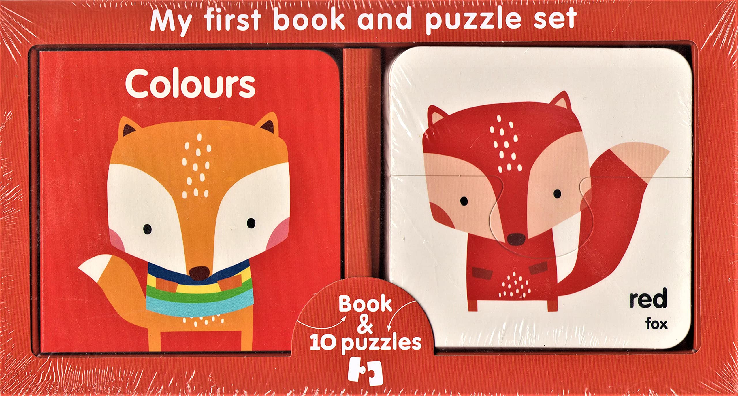 MY FIRST BOOK AND PUZZLE SET : COLOURS Board book