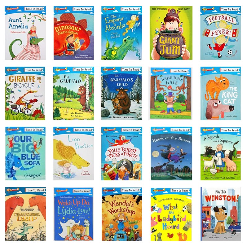 Time to Read Series collection of 20 Books Set (Julia Donaldson, Chris Riddell, Tim Hopgood, Emma Carlisle, and others)