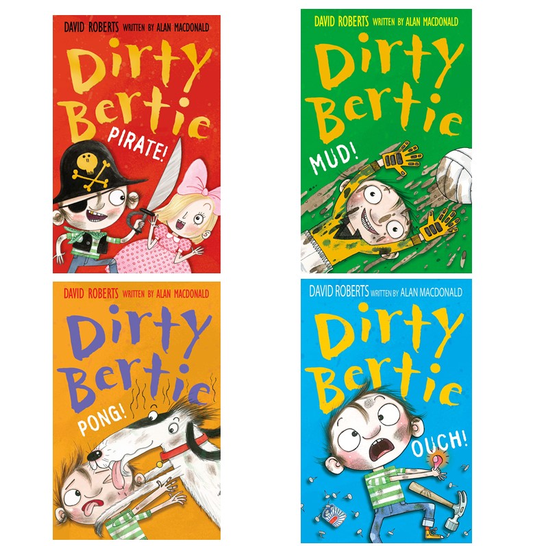 Dirty Bertie Paperback (Ouch!, Mud!, Pong!, Pirate!)