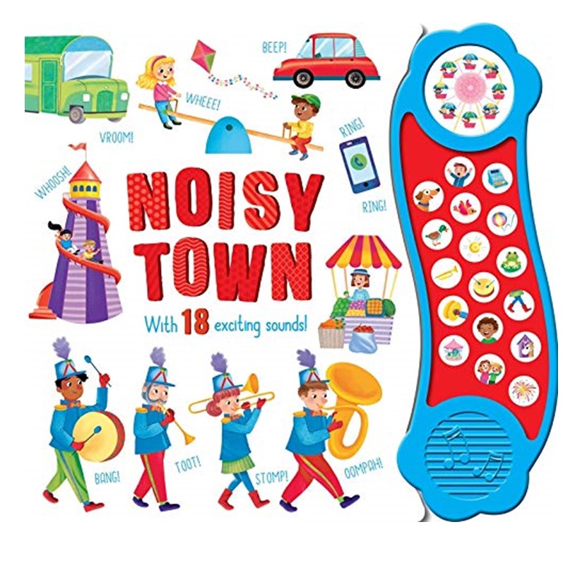 Noisy Town (18 Mega Sounds) - Sound Books for Kids Toddlers Infants