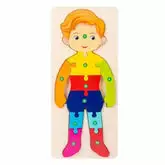 Ignited Minds Wooden Jigsaw Puzzle; Pre Education Learning Multicolour Toy Blocks for Boys and Girl (Boy)