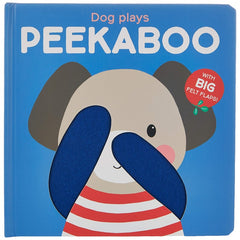 Dog plays Peekaboo I Big Felt Flaps Boardbook for Boys and Girls