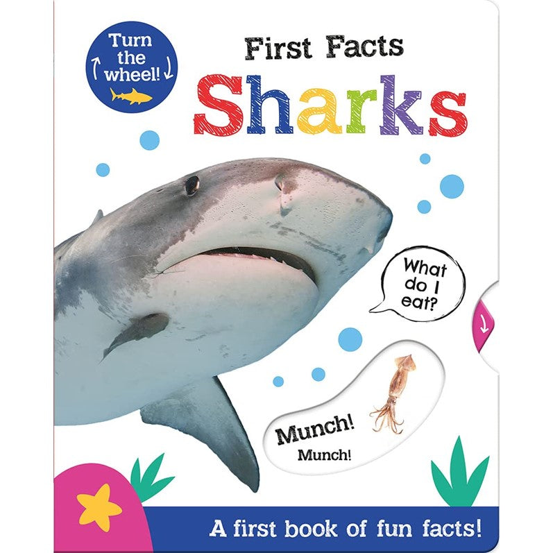 First Facts Sharks (Turn-the-Wheel Books)