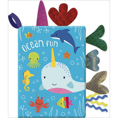 Ocean Fun - Cloth Crinkle Book I Tails Crinkle Cloth Book for Infants and Toddlers