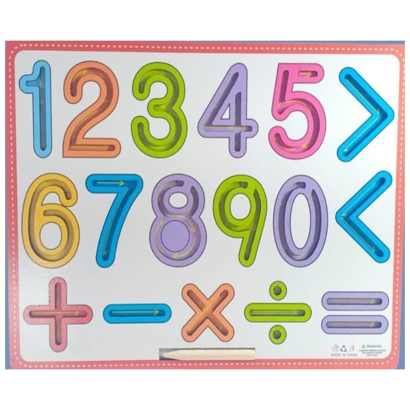 Number Tracing Board - Age: 2+