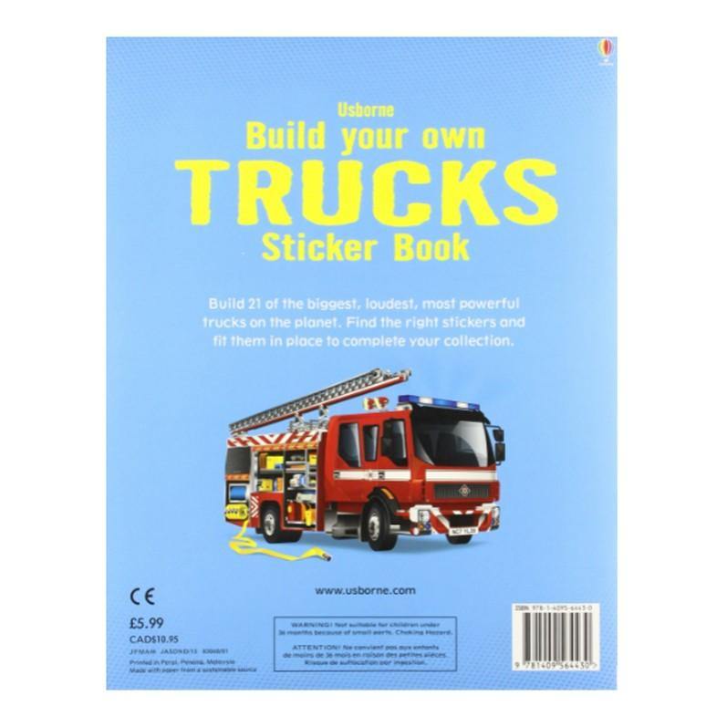 Build Your Own Trucks Sticker Book - Ignited Minds
