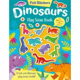 Felt Stickers Dinosaurs Play Scene Book