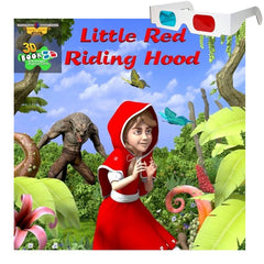 Little Red Riding Hood - 3D book with glasses inside