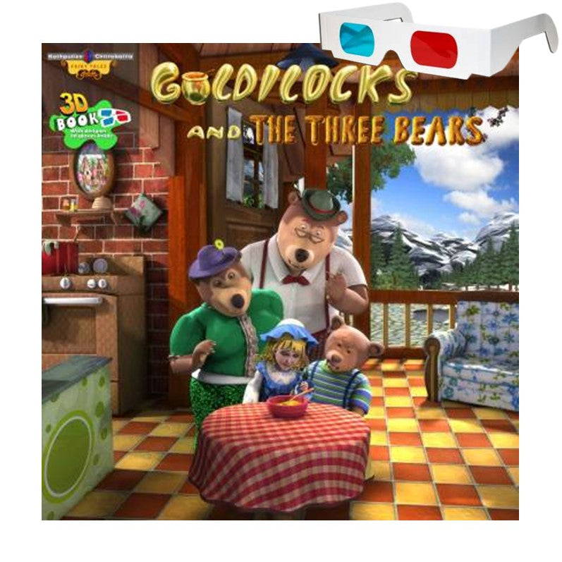 Goldilocks and the Three Bears - 3D book with glasses inside