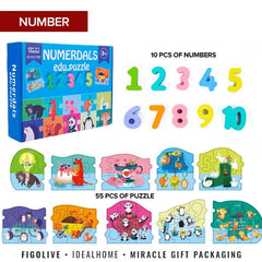 Wooden Education Puzzle for Learning Numbers